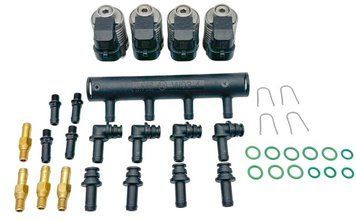 Газовые форсунки STAG AC W03 4 цилиндра с распределителем, 1.9 Ом (WGM2340AH-)
