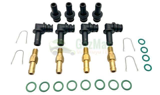 Газові форсунки STAG AC W03 4 циліндри з розподільником, 1.9 Ом (WGM2340AH-)