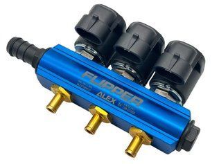 Газовые форсунки ALEX FLIPPER 3 цилиндра с жиклерами